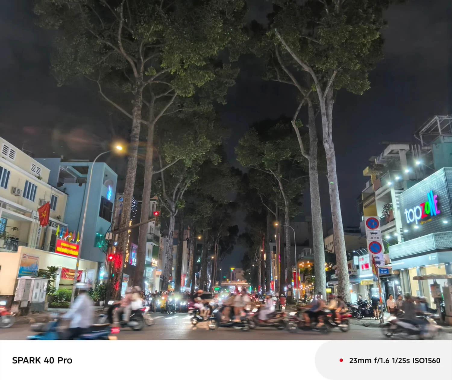 Ảnh chụp vật thể chuyển động, cảnh đêm