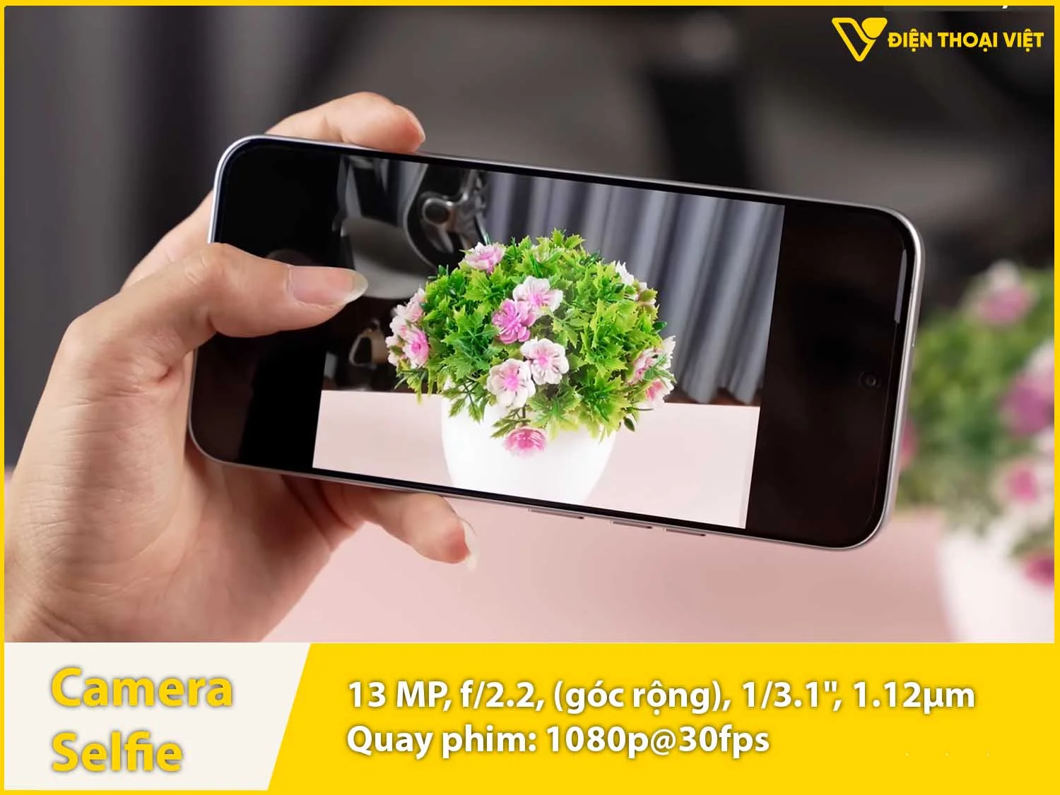 Camera selfie 13MP & Quay video 1080p