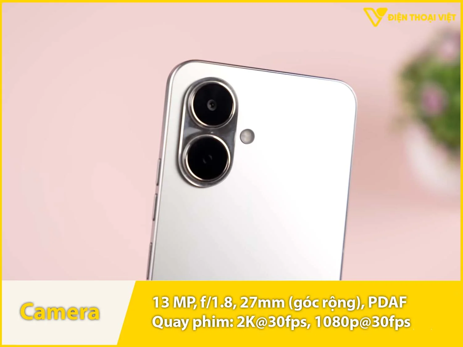 Camera 13MP & Quay video 2K