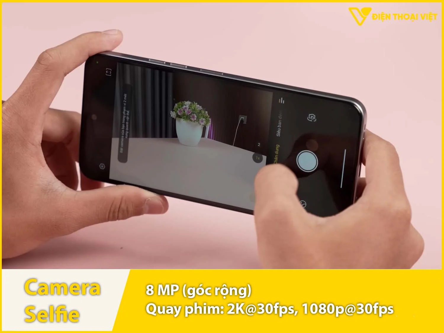 Camera selfie 5MP & Quay video 2K