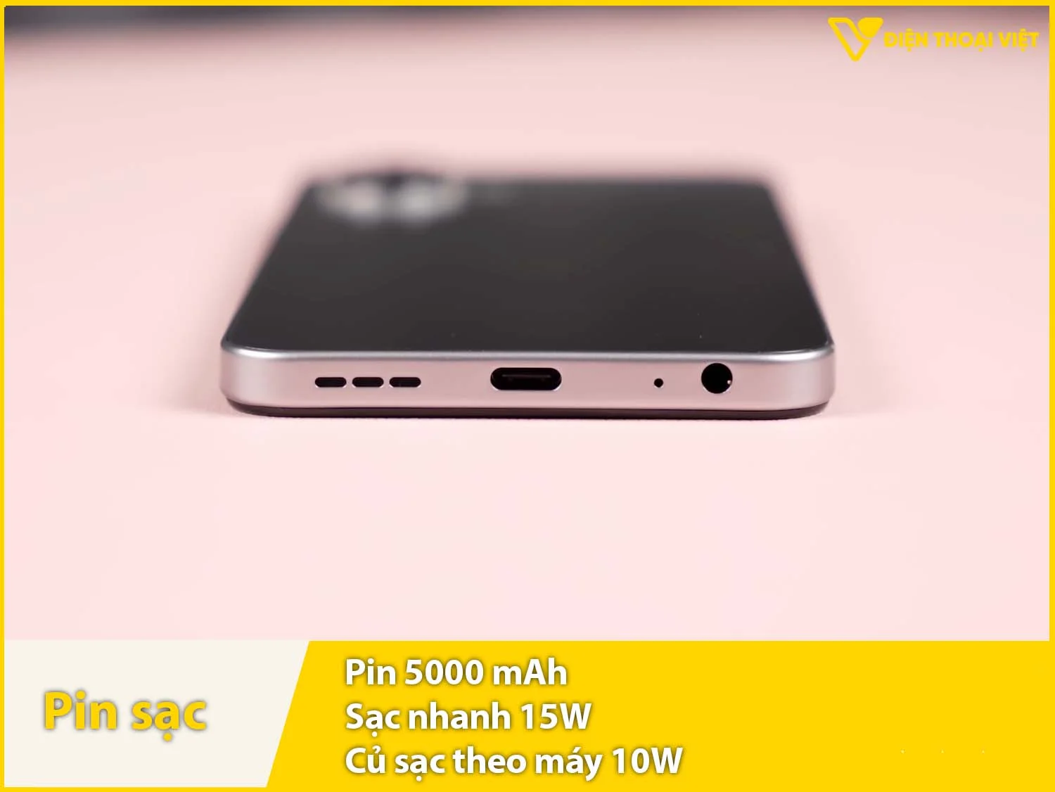 Pin 5000mAh & Sạc nhanh 15W