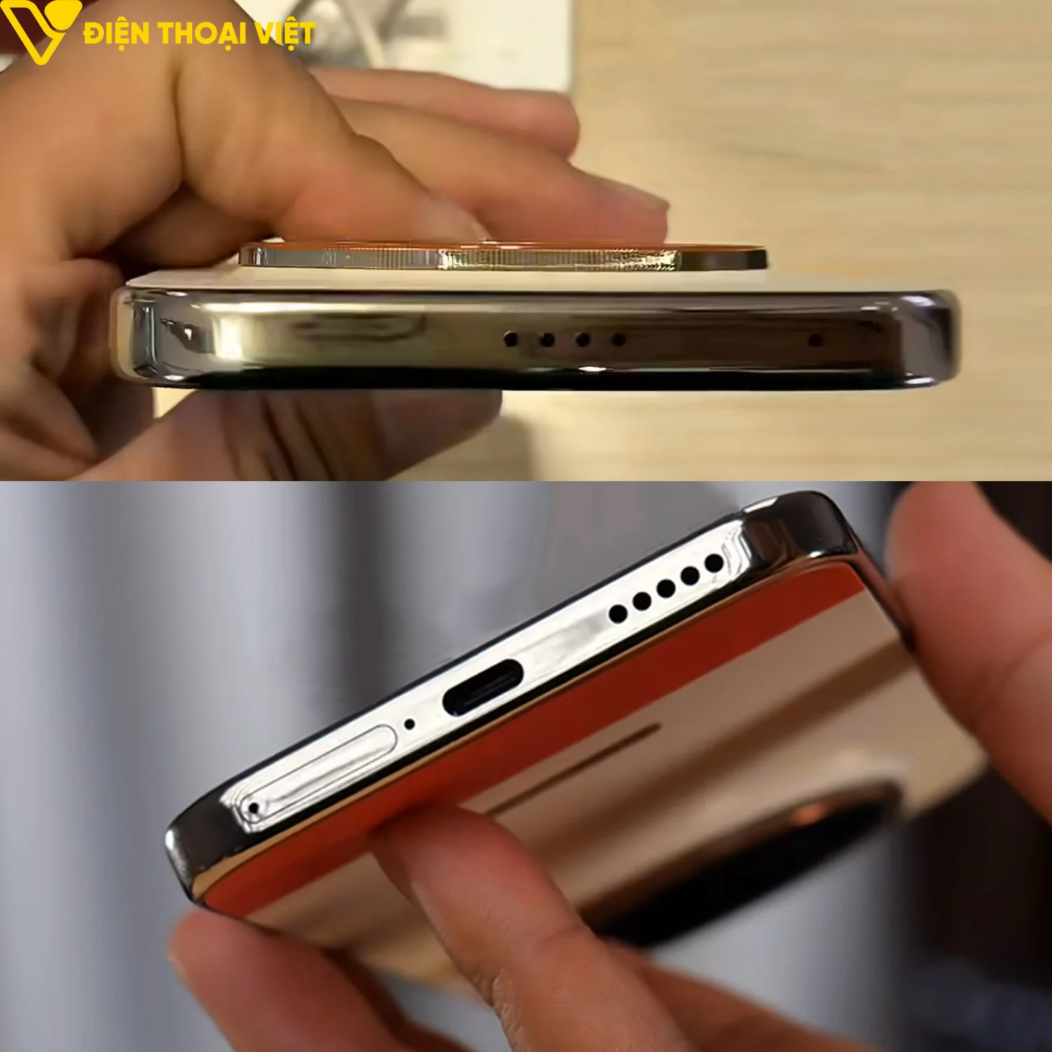 Thiết kế cạnh trên và cạnh dưới của Honor X80 Pro Max