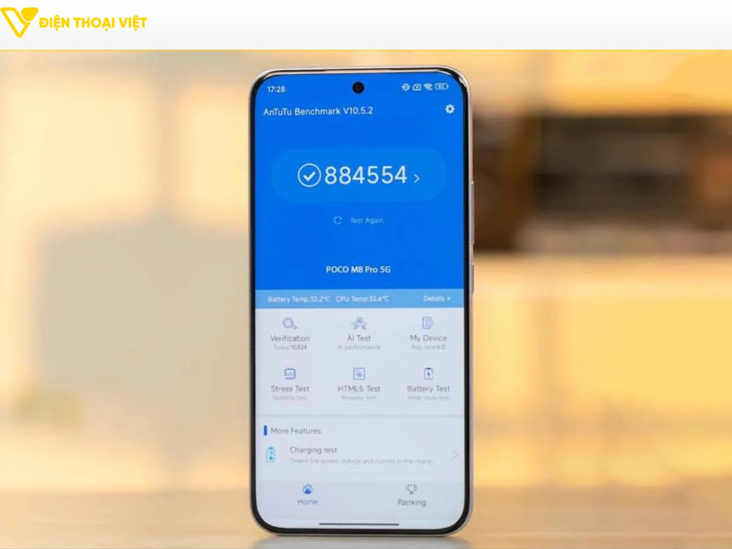 POCO M8 Pro đạt 884.554 điểm AnTuTu
