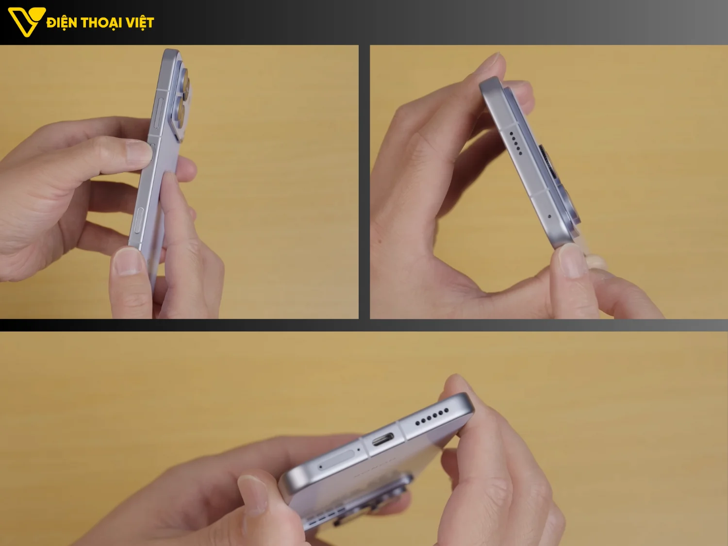 Các góc cạnh của điện thoại 