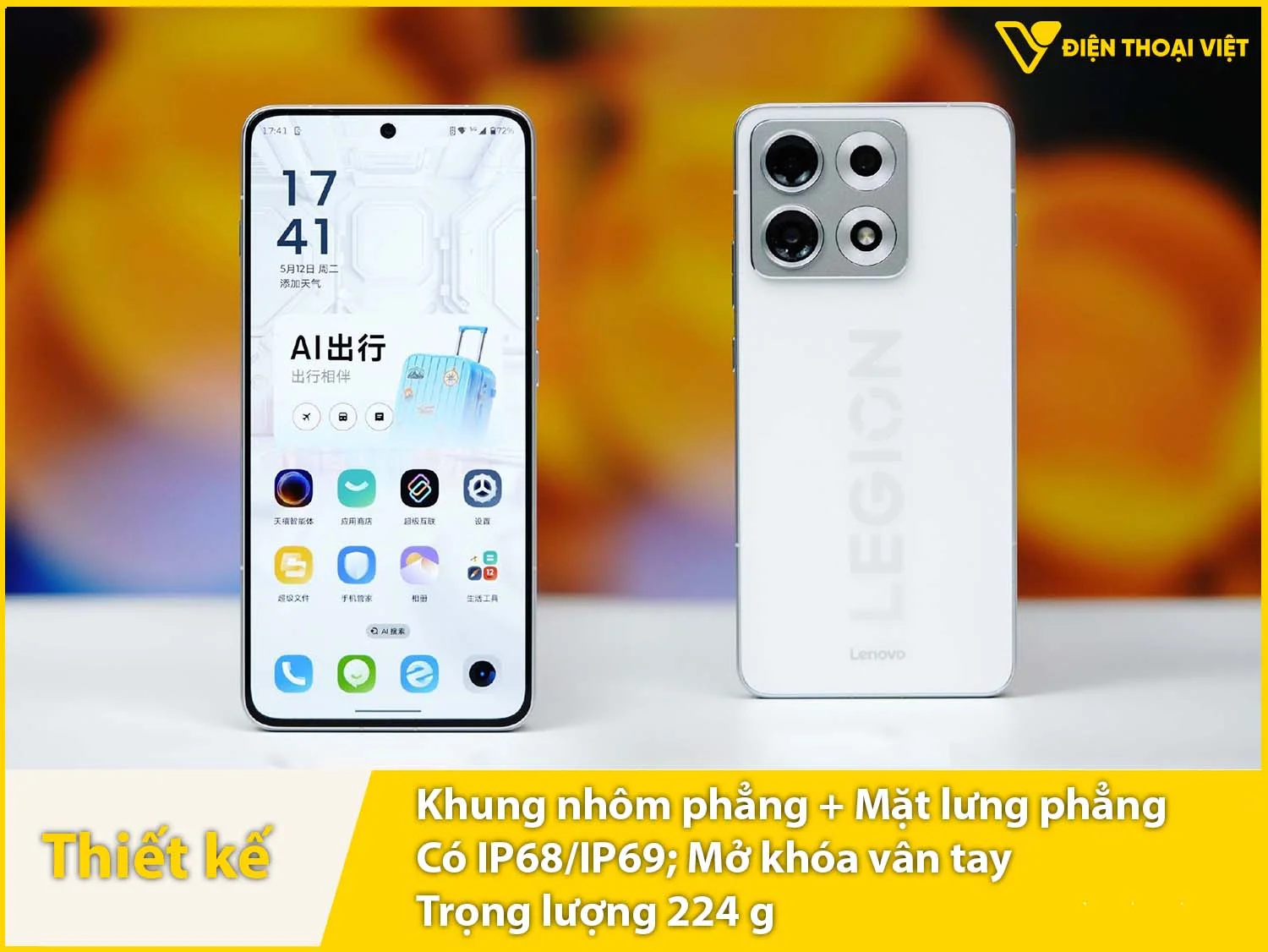 Thiết kế vuông vức & Khung kim loại bền bỉ