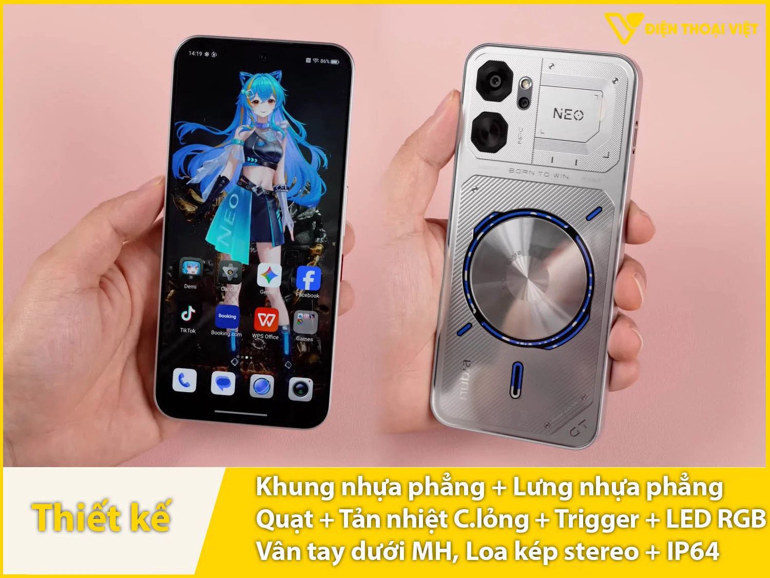 Ngoại hình gaming & Quạt, tản nhiệt chất lỏng, phím trigger