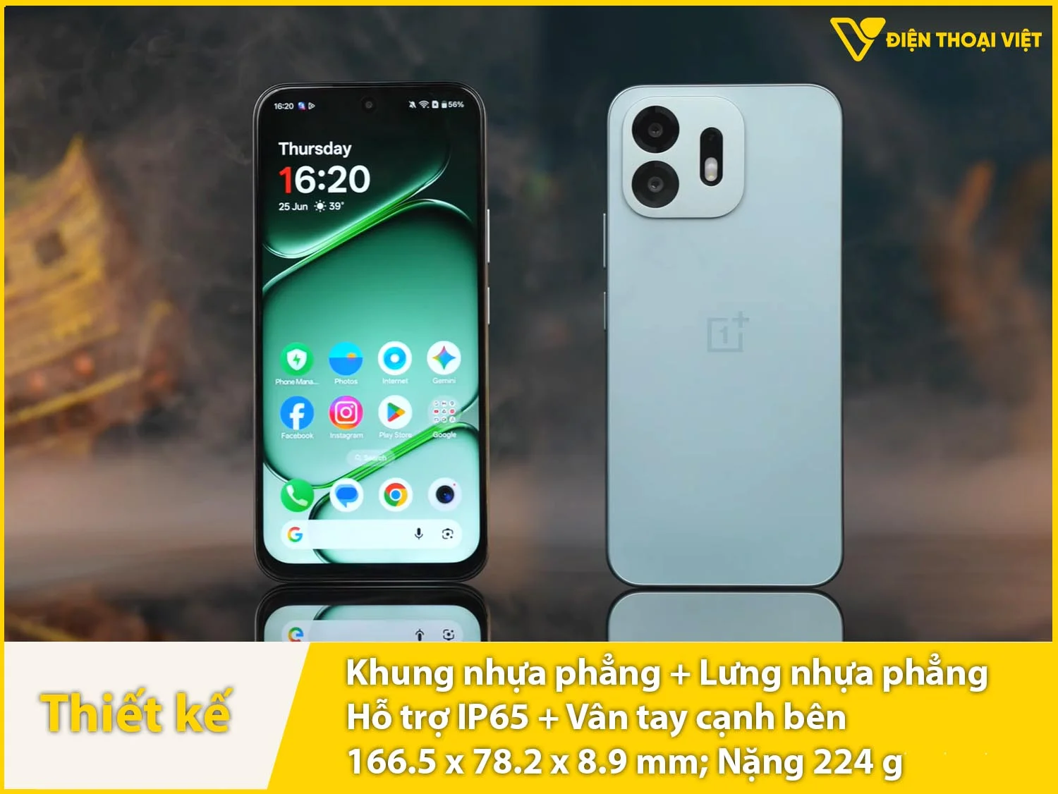 Ngoại hình vuông vức & Chất liệu nhựa cao cấp, siêu bền, có IP65