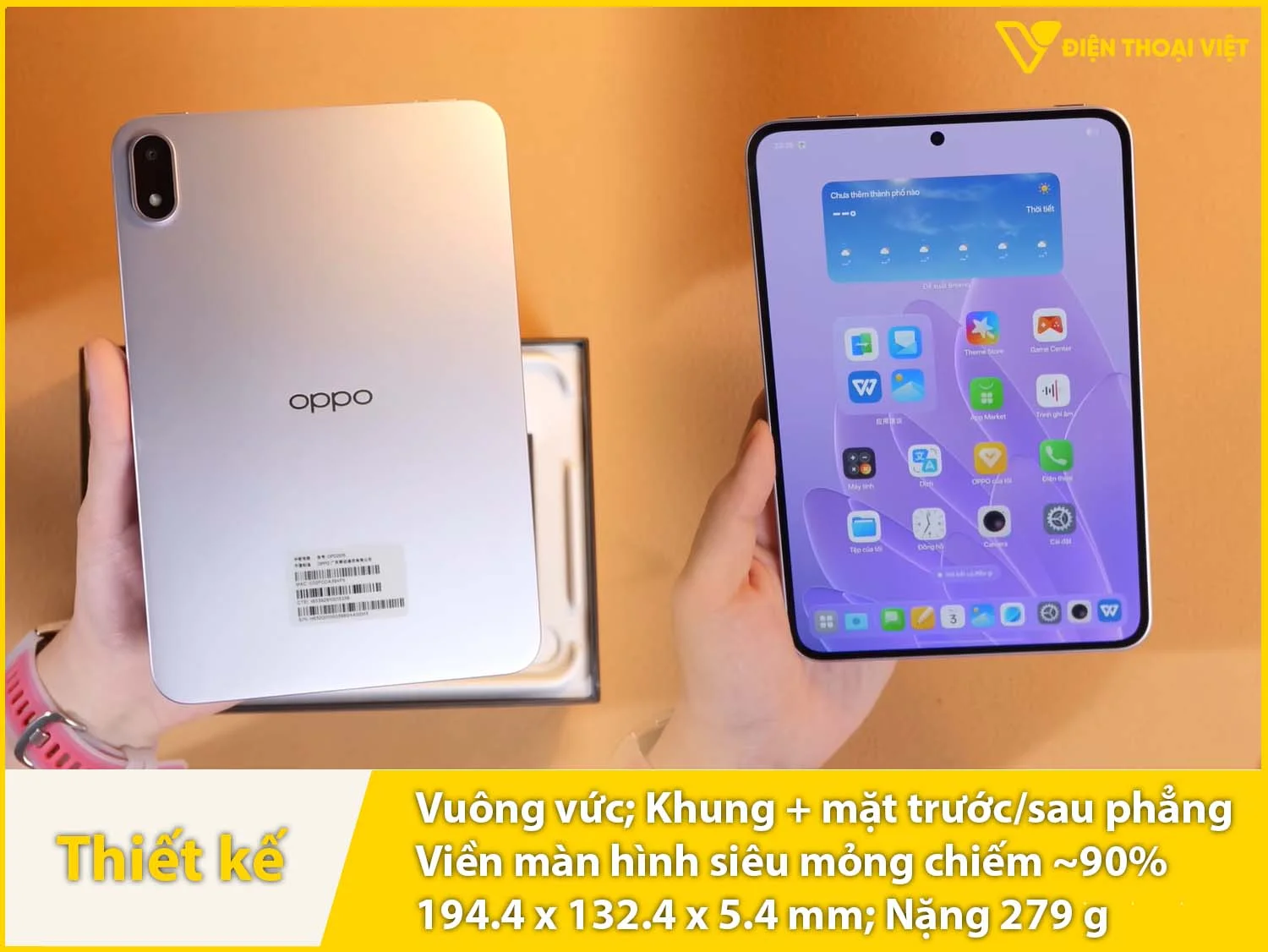 Thiết kế nhỏ gọn, cao cấp, viền màn hình siêu mỏng chỉ 2,99mm