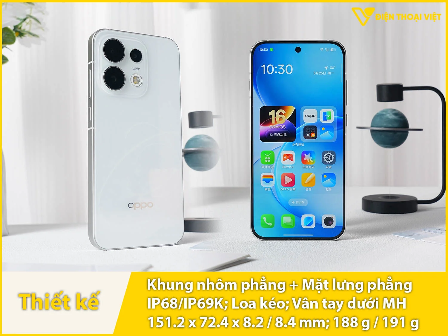 Thiết kế sang trọng & Khung nhôm bền bỉ & IP68/IP69K