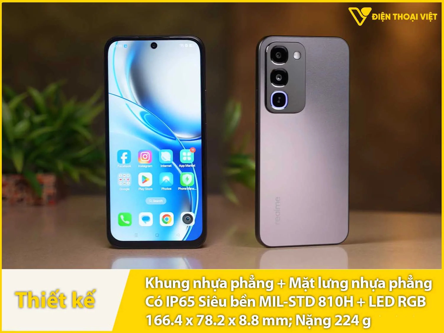 Ngoại hình vuông vức & Chất liệu nhựa & Chuẩn IP65 - Siêu bền & Độ hoàn thiện