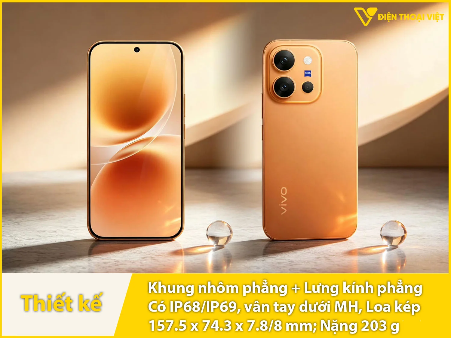 Ngoại hình vuông vức, chất liệu kim loại kính cao cấp