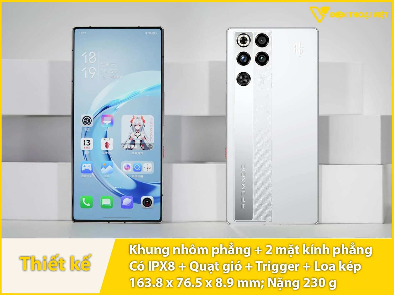 Thiết kế đậm chất gaming & Quạt tản nhiệt, phím trigger