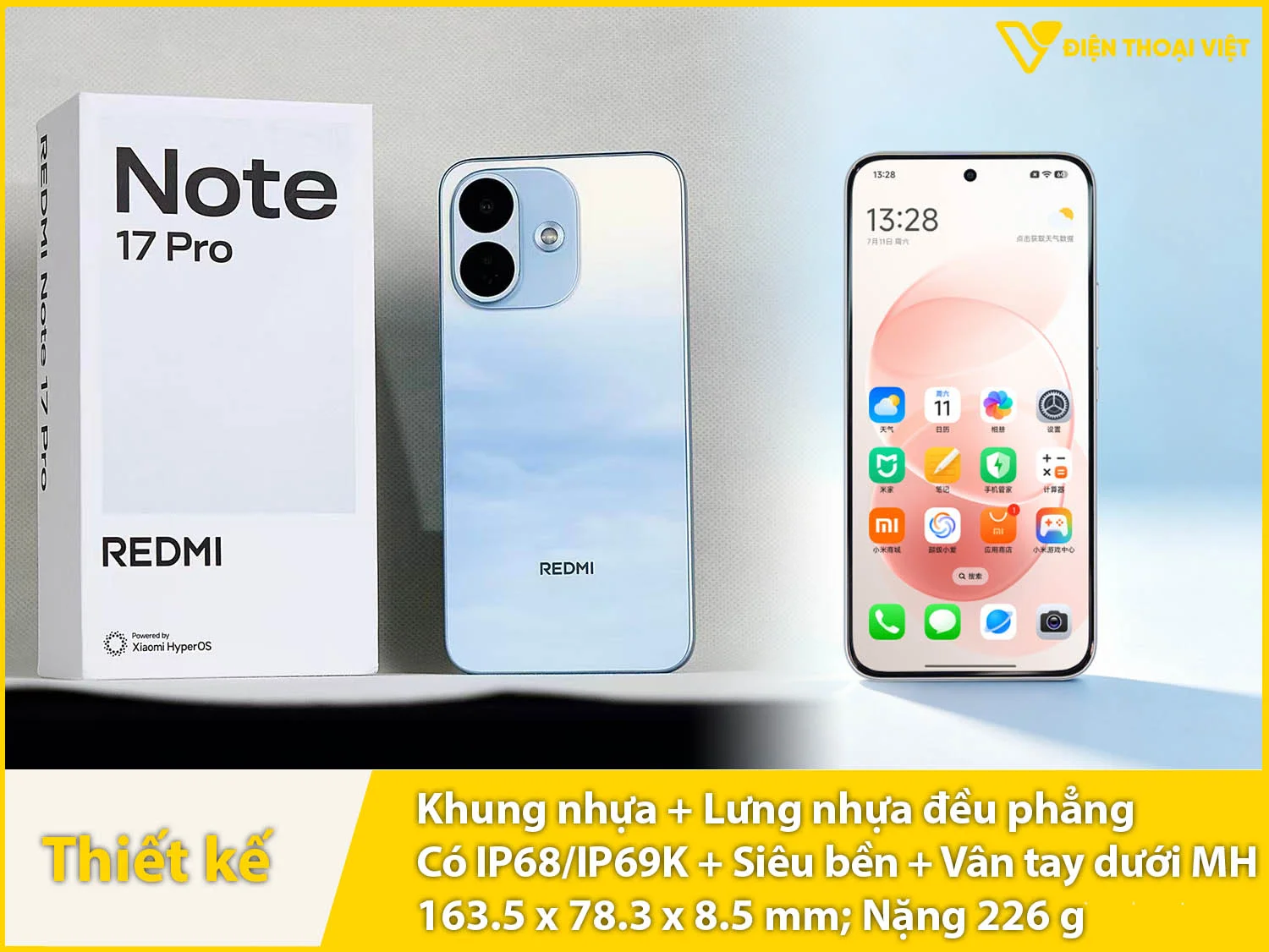 Ngoại hình thanh thoát, hiện đại có IP69K