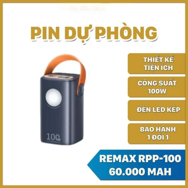 Trạm sạc dự phòng Remax RPP-100 60.000 mAh