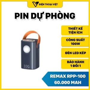 Trạm sạc dự phòng Remax RPP-100 60.000 mAh