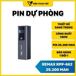 Pin sạc dự phòng Remax RPP-662 25.200 mAh