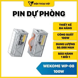 Pin dự phòng WEKOME WP-08 100W 50.000mAh