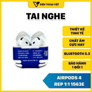 Tai nghe AirPods 4 Rep 1:1 Hổ Vằn 1563E