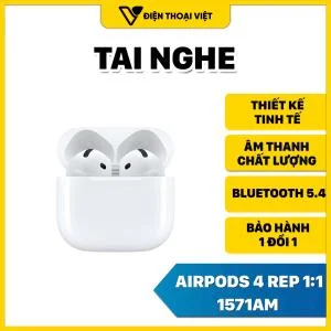 Tai nghe AirPods 4 Rep 1:1 Hổ vằn 1571AM