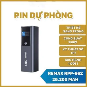 Pin sạc dự phòng Remax RPP-662 25.200 mAh
