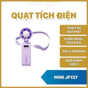 Quạt tích điện mini cầm tay JF137