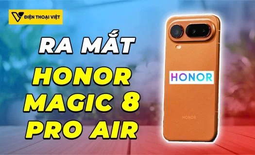 Honor Magic8 Pro Air ra mắt 19/1/2026: Thiết kế siêu mỏng pin gần gấp đôi iPhone Air