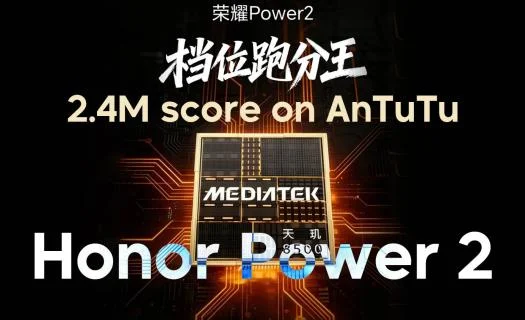 Honor Power 2 - Dimensity 8500 Elite đạt 2.4 triệu điểm AnTuTu