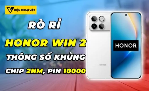 Honor WIN 2 rò rỉ: Chip Snapdragon 2nm và quạt tản nhiệt