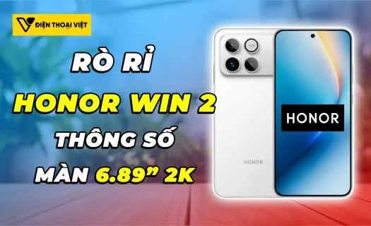 Honor WIN 2 tiếp tục rò rỉ thông số: Màn 6.89 inch 2K