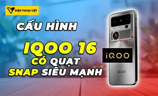 iQOO 16 sẽ có quạt tản nhiệt và chip 2nm Snapdragon đầu 8 mạnh nhất