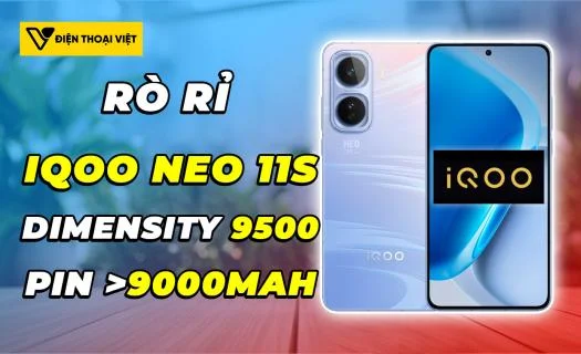 iQOO Neo 11s tiếp tục lộ thông số: Dimensity 9500 và pin 9K, ngày ra mắt đang đến gần!
