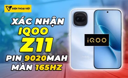 iQOO Z11 chính thức tiết lộ: Pin 9K và màn hình tần số quét cao nhất do iQOO tạo ra