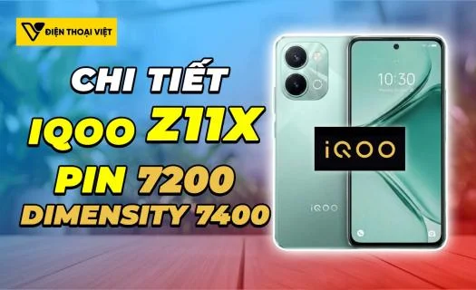 iQOO Z11x công bố thiết kế chính thức, giá bán và chip Dimensity 7400 Turbo
