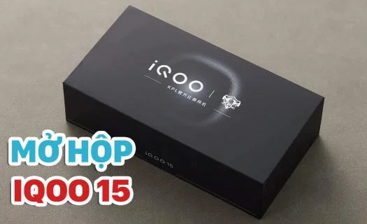 Mở hộp iQOO 15: Mặt lưng phẳng, LED RGB cực chất