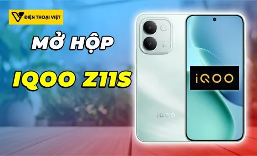 Mở hộp iQOO Z11S và khám phá hộp đựng, bộ phụ kiện đi kèm và ngoại hình thực tế
