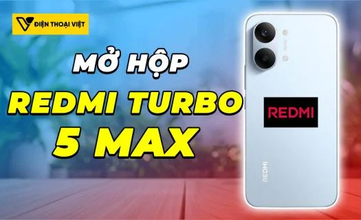 Mở hộp REDMI Turbo 5 Max trước giờ ra mắt: Đèn LED chất
