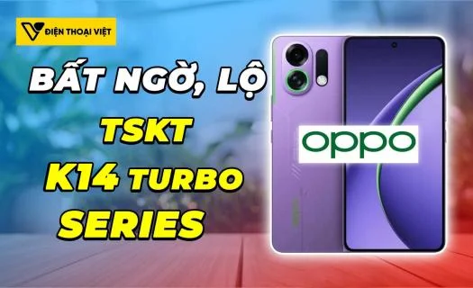 OPPO K14 Turbo, K14 Turbo Pro: Nâng cấp vượt trội Chip Dimensity 9500s, pin 8000mAh