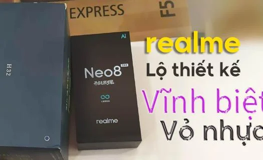 Realme Neo8 lộ thiết kế: Khung kim loại, hai mặt kính