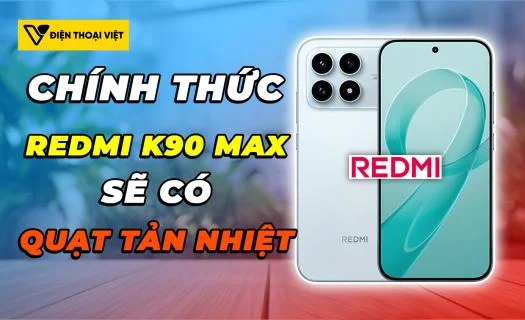 Cực shock: REDMI K90 Max sẽ được trang bị quạt tản nhiệt chủ động