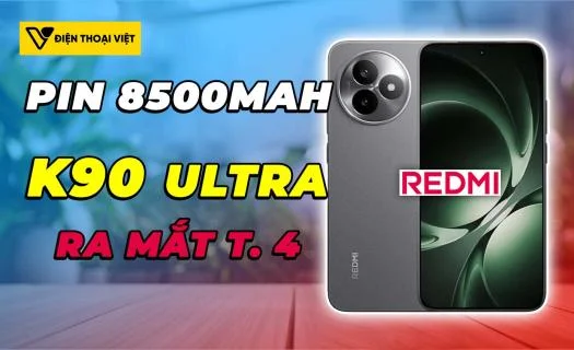 REDMI K90 Ultra màn hình 165Hz, pin 8500mAh sẽ ra mắt trong tháng 4