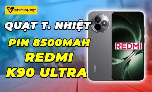 Tiết lộ, REDMI K90 Ultra sẽ có quạt tản nhiệt, pin 8500mAh, màn hình 165Hz
