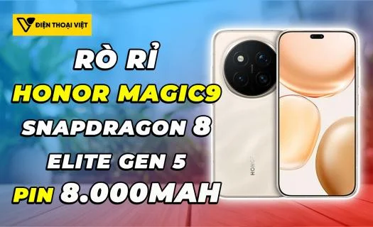 Rò rỉ cấu hình Honor Magic9: Chip Snapdragon 8 Elite Gen 5 cùng pin khủng 8.000mAh