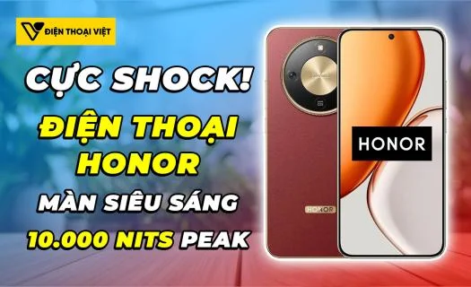Shock! Điện thoại Honor đạt độ sáng tới 10.000 nits, thay thế được cả bóng đèn?