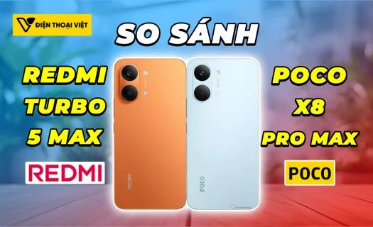 So sánh REDMI Turbo 5 Max vs POCO X8 Pro Max: Khác biệt về pin