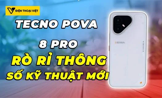 Tecno POVA 8 Pro tiếp tục lộ diện thông số kỹ thuật mới