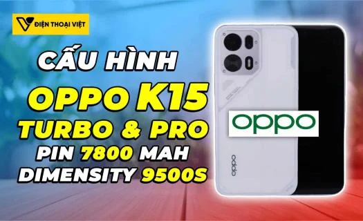 TENAA làm lộ thông số kỹ thuật của OPPO K15 Turbo, K15 Turbo Pro