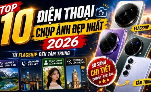 Top 10 điện thoại chụp ảnh đẹp nhất 2026: Từ flagship đến tầm trung