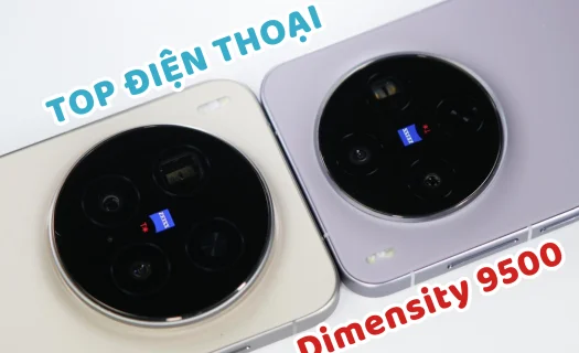 Top điện thoại chip Dimensity 9500 mạnh mẽ nhất 2026