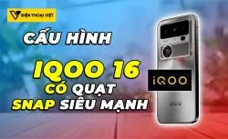 iQOO 16 sẽ có quạt tản nhiệt và chip 2nm Snapdragon đầu 8 mạnh nhất