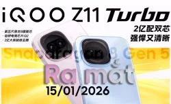 iQOO Z11 Turbo ra mắt 15/01/2026: Lột xác thiết kế, nâng cấp toàn diện